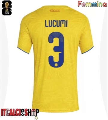 Colombia Jhon Lucumi #3 Prima Maglia Femmina Mondiali 2026 Manica Corta